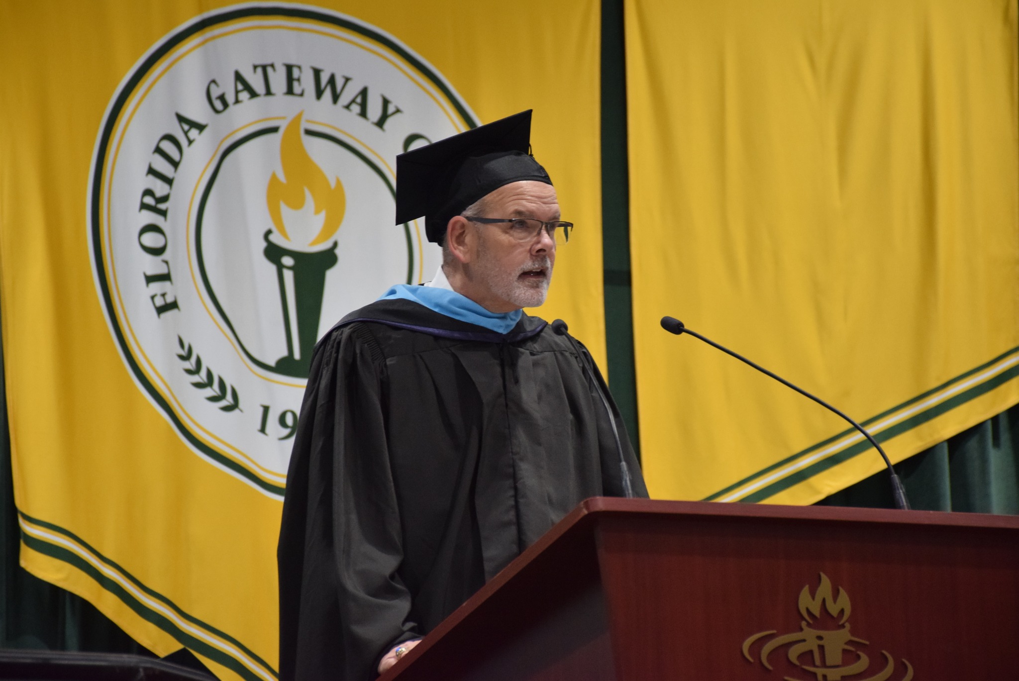 David Crawford speaks at FGC graduation ceremony