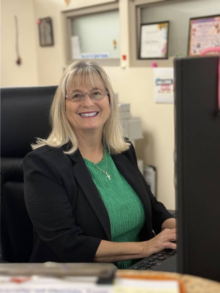Woman at Advising Desk
