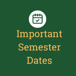 Important Semester Dates Graphic