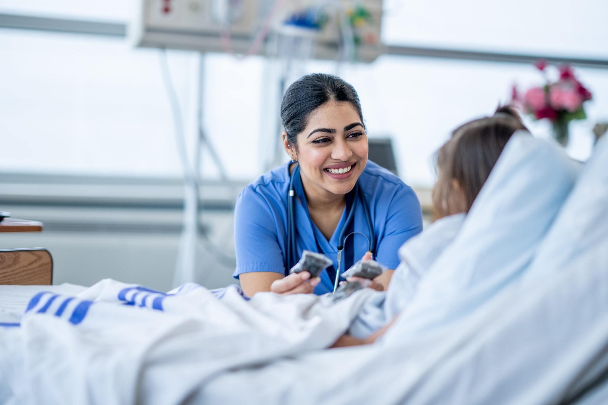 Nurse with patient Nurse with patient