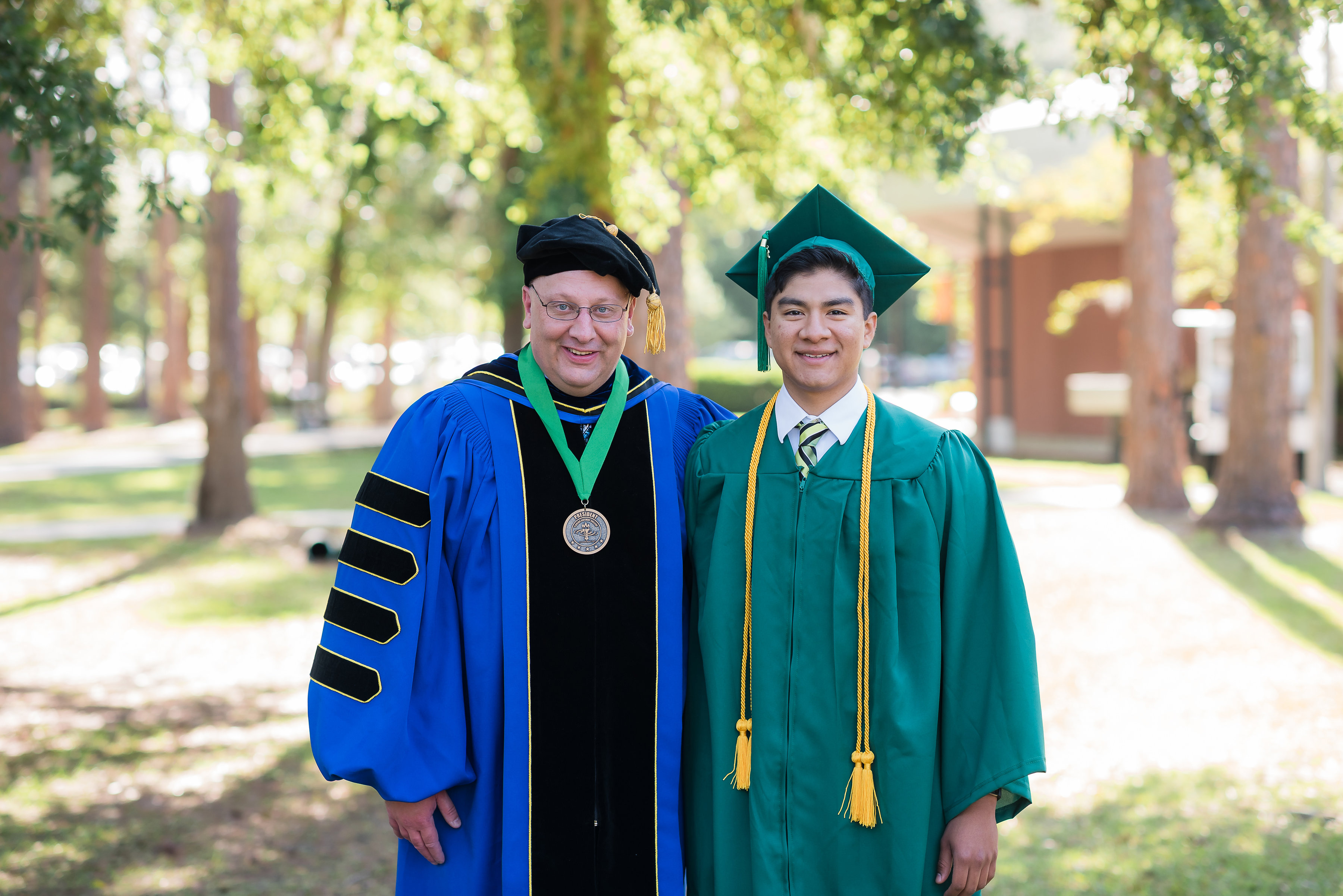 FGC president and graduate in regalia