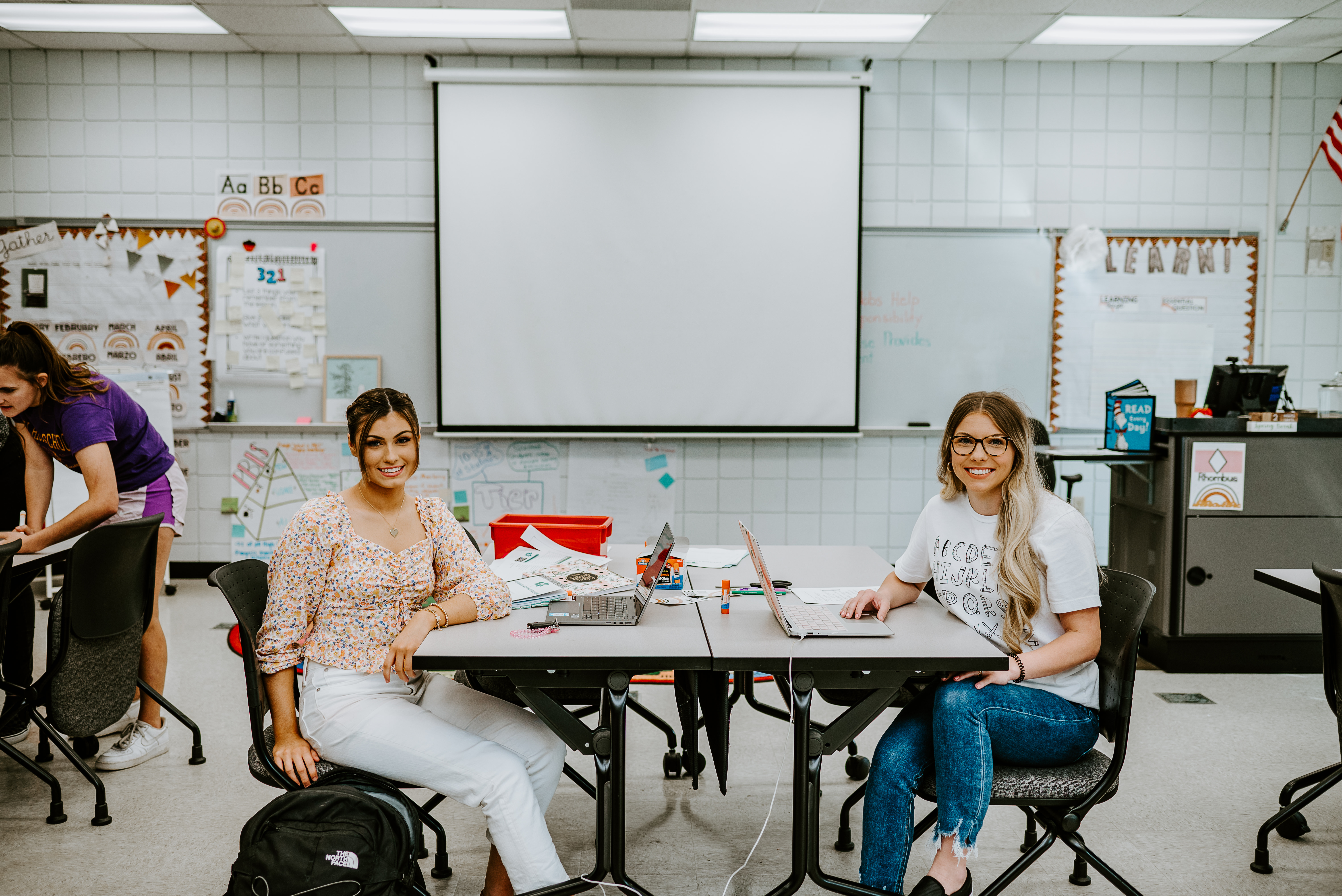 Students performing science lab