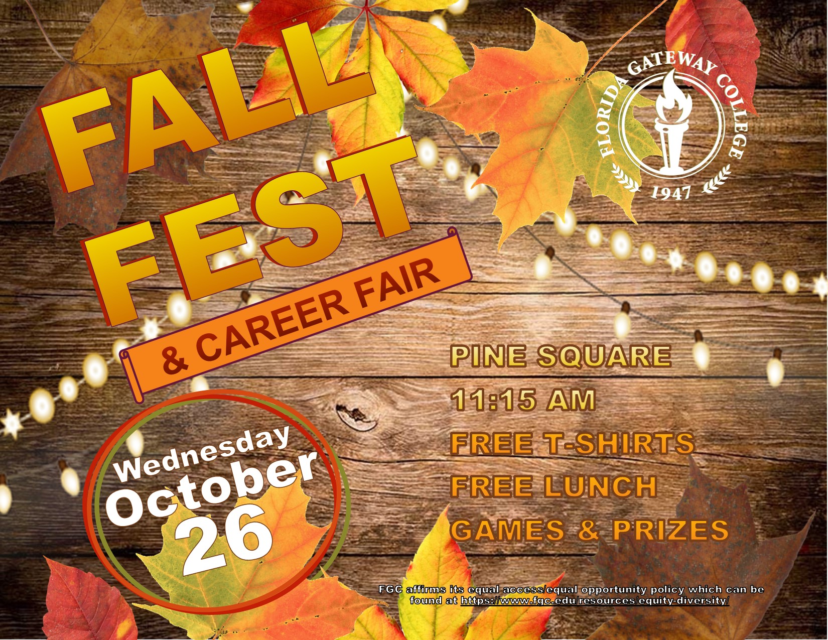 Florida Gateway College Fall Fest and Career Fair