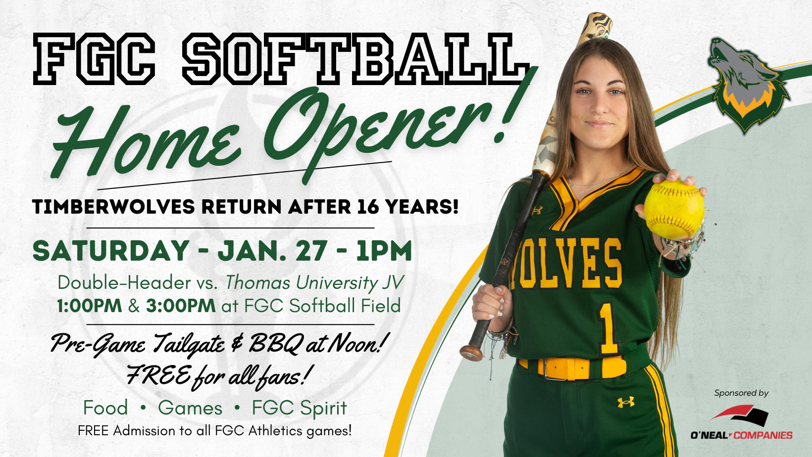 FGC Softball to Play First Home Opener in 16 Years